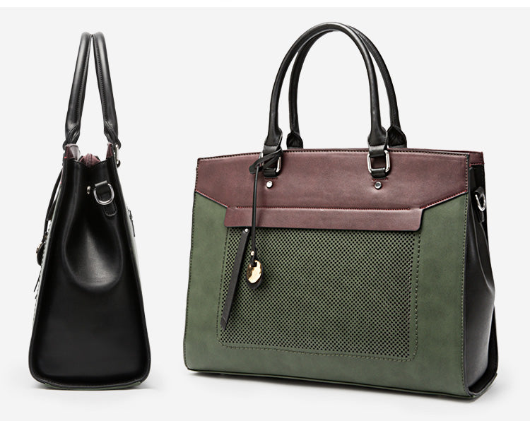 PISTACHIO Leather Tote Laptop Bag For Women 13-inch