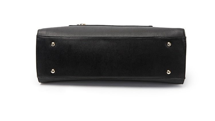 Leather Tote Laptop Bag for Women 13-inch